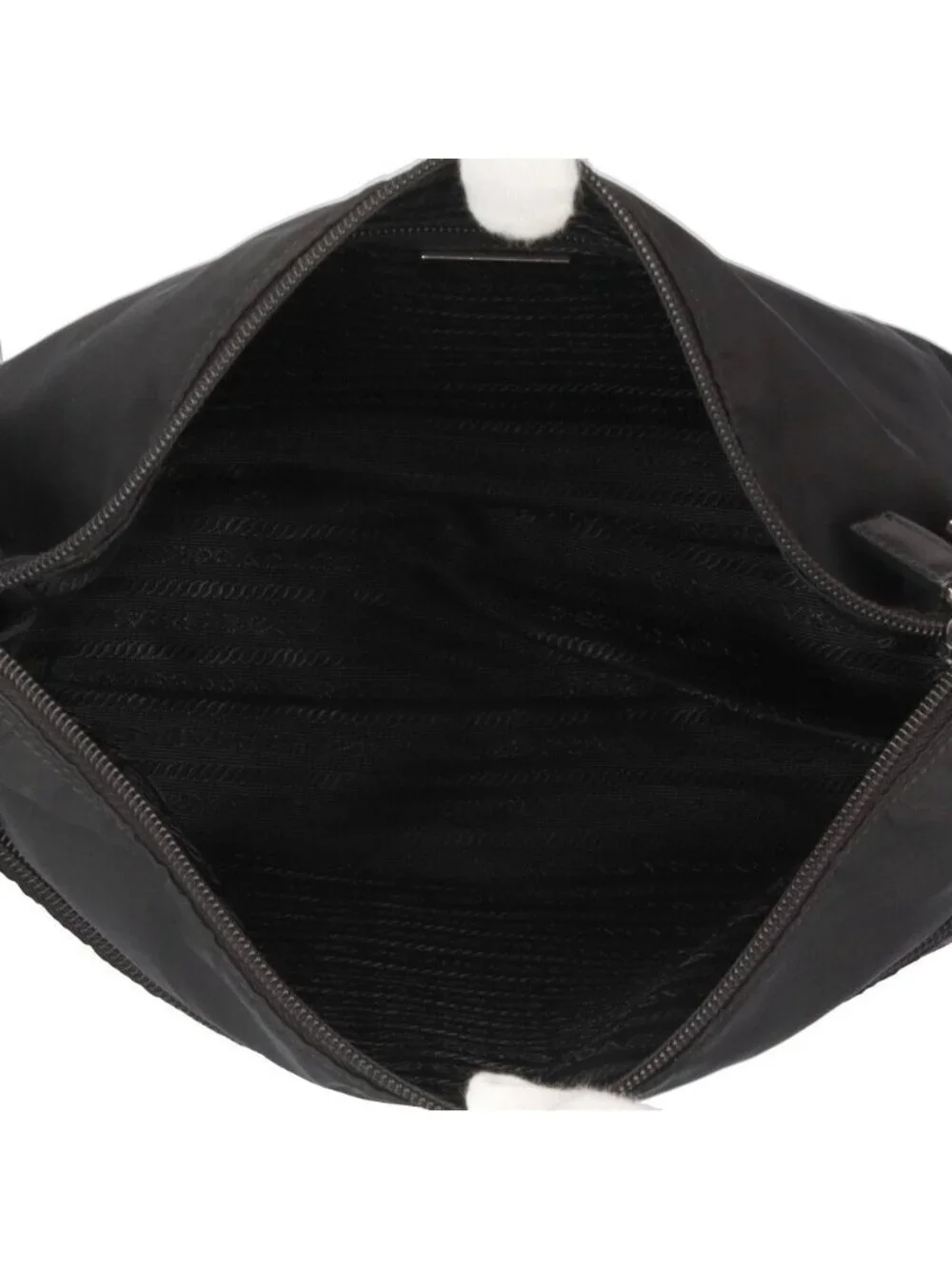 Prada Shoulder Bag Nylon Black Ancient